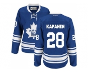 Women's Toronto Maple Leafs #28 Kasperi Kapanen Blue Alternate Stitched NHL Jersey