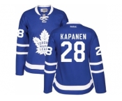 Women's Toronto Maple Leafs #28 Kasperi Kapanen Blue Home Stitched NHL Jersey
