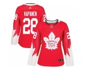 Women's Toronto Maple Leafs #28 Kasperi Kapanen Red Alternate Stitched NHL Jersey