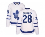 Women's Toronto Maple Leafs #28 Kasperi Kapanen White Road Stitched NHL Jersey