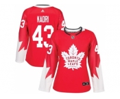 Women's Toronto Maple Leafs #43 Nazem Kadri Red Alternate Stitched NHL Jersey