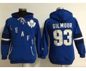 Women's Toronto Maple Leafs #93 Doug Gilmour Blue Old Time Heidi Hoodie NHL Hoodie