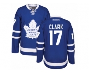 Youth Reebok Toronto Maple Leafs #17 Wendel Clark Authentic Royal Blue Home NHL Jerseys
