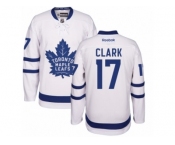 Youth Reebok Toronto Maple Leafs #17 Wendel Clark Authentic White Away NHL Jerseys