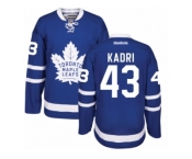 Youth Reebok Toronto Maple Leafs #43 Nazem Kadri Authentic Royal Blue Home NHL Jerseys