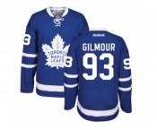 Youth Reebok Toronto Maple Leafs #93 Doug Gilmour Authentic Royal Blue Home NHL Jerseys