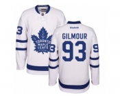 Youth Reebok Toronto Maple Leafs #93 Doug Gilmour Authentic White Away NHL Jerseys