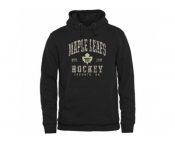 Men's Toronto Maple Leafs Black Camo Stack Pullover Hoodie