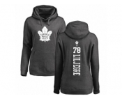 NHL Women Adidas Toronto Maple Leafs #78 Timothy Liljegren Charcoal One Color Backer Pullover Hoodie