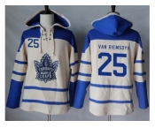 Toronto Maple Leafs #25 James Van Riemsdyk Cream Sawyer Hooded Sweatshirt Stitched NHL Jersey
