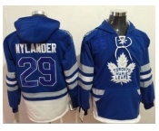 Toronto Maple Leafs #29 William Nylander Blue Name & Number Pullover NHL Hoodie