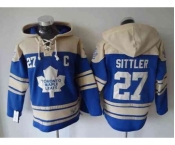 nhl jerseys toronto maple leafs #27 sittler lt.blue-cream[pullover hooded sweatshirt][patch C]