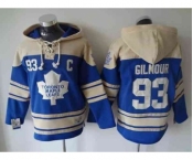 nhl jerseys toronto maple leafs #93 gilmour lt.blue-cream[pullover hooded sweatshirt][patch C]