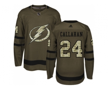 Adidas Tampa Bay Lightning #24 Ryan Callahan Green Salute to Service Stitched NHL Jersey
