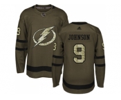 Youth Adidas Tampa Bay Lightning #9 Tyler Johnson Green Salute to Service Stitched NHL Jersey