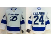 youth nhl jerseys tampa bay lightning #24 callahan white