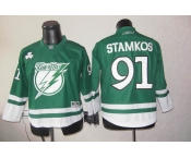 youth nhl jerseys tampa bay lightning #91 stamkos green