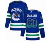 Adidas Vancouver Canucks #60 Markus Granlund Authentic Blue Drift Fashion NHL Jersey
