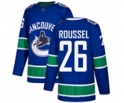 Men's Canucks #26 Antoine Roussel Blue Home Stitched Hockey Jersey