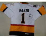 nhl jerseys vancouver canucks #1 mclean white[40th]