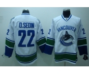 nhl vancouver canucks #22 d.sedin white