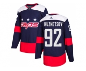 Men Adidas Washington Capitals #92 Evgeny Kuznetsov Navy Authentic 2018 Stadium Series Stitched NHL Jersey