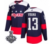 Men's Adidas Washington Capitals #13 Jakub Vrana Authentic Navy Blue 2018 Stadium Series 2018 Stanley Cup Final NHL Jersey