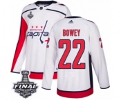 Men's Adidas Washington Capitals #22 Madison Bowey Authentic White Away 2018 Stanley Cup Final NHL Jersey Men's Adidas Washington Capitals #22 Madison Bowey Authentic White Away 2018 Stanley Cup Final NHL Jersey