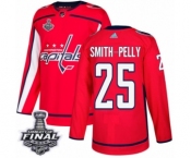 Men's Adidas Washington Capitals #25 Devante Smith-Pelly Authentic Red Home 2018 Stanley Cup Final NHL Jersey Men's Adidas Washington Capitals #25 Devante Smith-Pelly Authentic Red Home 2018 Stanley Cup Final NHL Jersey