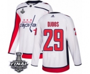 Men's Adidas Washington Capitals #29 Christian Djoos Authentic White Away 2018 Stanley Cup Final NHL Jersey Men's Adidas Washington Capitals #29 Christian Djoos Authentic White Away 2018 Stanley Cup Final NHL Jersey