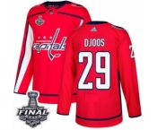 Men's Adidas Washington Capitals #29 Christian Djoos Premier Red Home 2018 Stanley Cup Final NHL Jersey Men's Adidas Washington Capitals #29 Christian Djoos Premier Red Home 2018 Stanley Cup Final NHL Jersey
