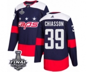 Men's Adidas Washington Capitals #39 Alex Chiasson Authentic Navy Blue 2018 Stadium Series 2018 Stanley Cup Final NHL Jersey