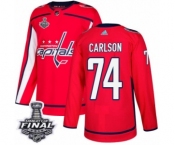 Men's Adidas Washington Capitals #74 John Carlson Premier Red Home 2018 Stanley Cup Final NHL Jersey Men's Adidas Washington Capitals #74 John Carlson Premier Red Home 2018 Stanley Cup Final NHL Jersey
