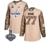 Men's Adidas Washington Capitals #77 T.J. Oshie Authentic Camo Veterans Day Practice 2018 Stanley Cup Final NHL Jersey Men's Adidas Washington Capitals #77 T.J. Oshie Authentic Camo Veterans Day Practice 2018 Stanley Cup Final NHL Jersey