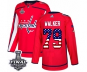 Men's Adidas Washington Capitals #79 Nathan Walker Authentic Red USA Flag Fashion 2018 Stanley Cup Final NHL Jersey Men's Adidas Washington Capitals #79 Nathan Walker Authentic Red USA Flag Fashion 2018 Stanley Cup Final NHL Jersey