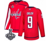 Men's Adidas Washington Capitals #9 Dmitry Orlov Authentic Red Home 2018 Stanley Cup Final NHL Jersey Men's Adidas Washington Capitals #9 Dmitry Orlov Authentic Red Home 2018 Stanley Cup Final NHL Jersey