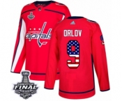 Men's Adidas Washington Capitals #9 Dmitry Orlov Authentic Red USA Flag Fashion 2018 Stanley Cup Final NHL Jersey Men's Adidas Washington Capitals #9 Dmitry Orlov Authentic Red USA Flag Fashion 2018 Stanley Cup Final NHL Jersey