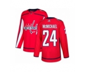 Men's Washington Capitals #24 Connor McMichael Authentic Red Home Hockey Jersey Men's Washington Capitals #24 Connor McMichael Authentic Red Home Hockey Jersey