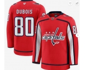Men's Washington Capitals #80 Pierre-Luc Dubois Red 2024-25 Home Stitched Hockey Jersey