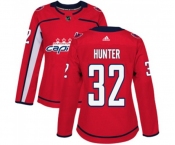 Women Adidas Washington Capitals #32 Dale Hunter Premier Red Home NHL Jersey
