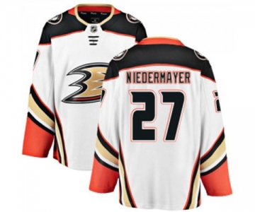 Anaheim Ducks #27 Scott Niedermayer Fanatics Branded White Away Breakaway Hockey Jersey