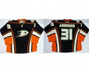 Anaheim Ducks #31 Frederik Andersen Black Home Stitched NHL Jersey