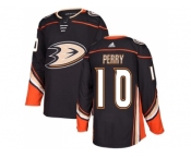 Men Adidas Anaheim Ducks #10 Corey Perry Black Home Authentic Stitched NHL Jersey
