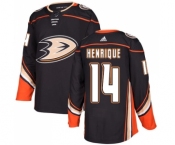 Men's Adidas Anaheim Ducks #14 Adam Henrique Authentic Black Home NHL Jersey
