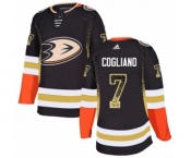 Men's Adidas Anaheim Ducks #7 Andrew Cogliano Authentic Black Drift Fashion NHL Jersey