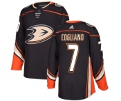Men's Adidas Anaheim Ducks #7 Andrew Cogliano Authentic Black Home NHL Jersey