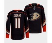 Men's Anaheim Ducks #11 Trevor Zegras Black Home Authentic Stitched NHL Jersey