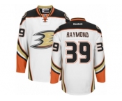 Men's Reebok Anaheim Ducks #39 Mason Raymond Authentic White Away NHL Jersey