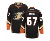 Men's Reebok Anaheim Ducks #67 Rickard Rakell Authentic Black Home NHL Jersey
