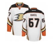 Men's Reebok Anaheim Ducks #67 Rickard Rakell Authentic White Away NHL Jersey